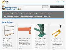 Tablet Screenshot of eshelvingstore.com